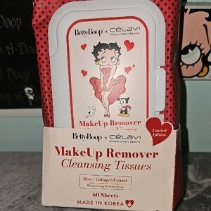 Betty Boop Red Makeup Remover Cleansing Tissues